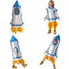 Dm0181 Children's Rocket Cosplay Space Stage Costume Astronaut Outfit For Kindergarten Performance Cute And Colorful