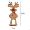 Christmas Reindeer Decor Standing Tabletop Decoration Rustic Wooden