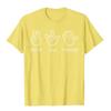 Peace Love Massage T-Shirt Funny Quote Gift For Therapist Classic Tees For Unisex Graphic Cotton Top T-Shirts Casual