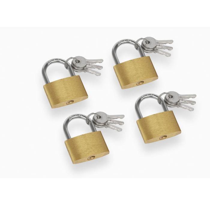 MEISTER Set of 4 Padlocks 35 Mm