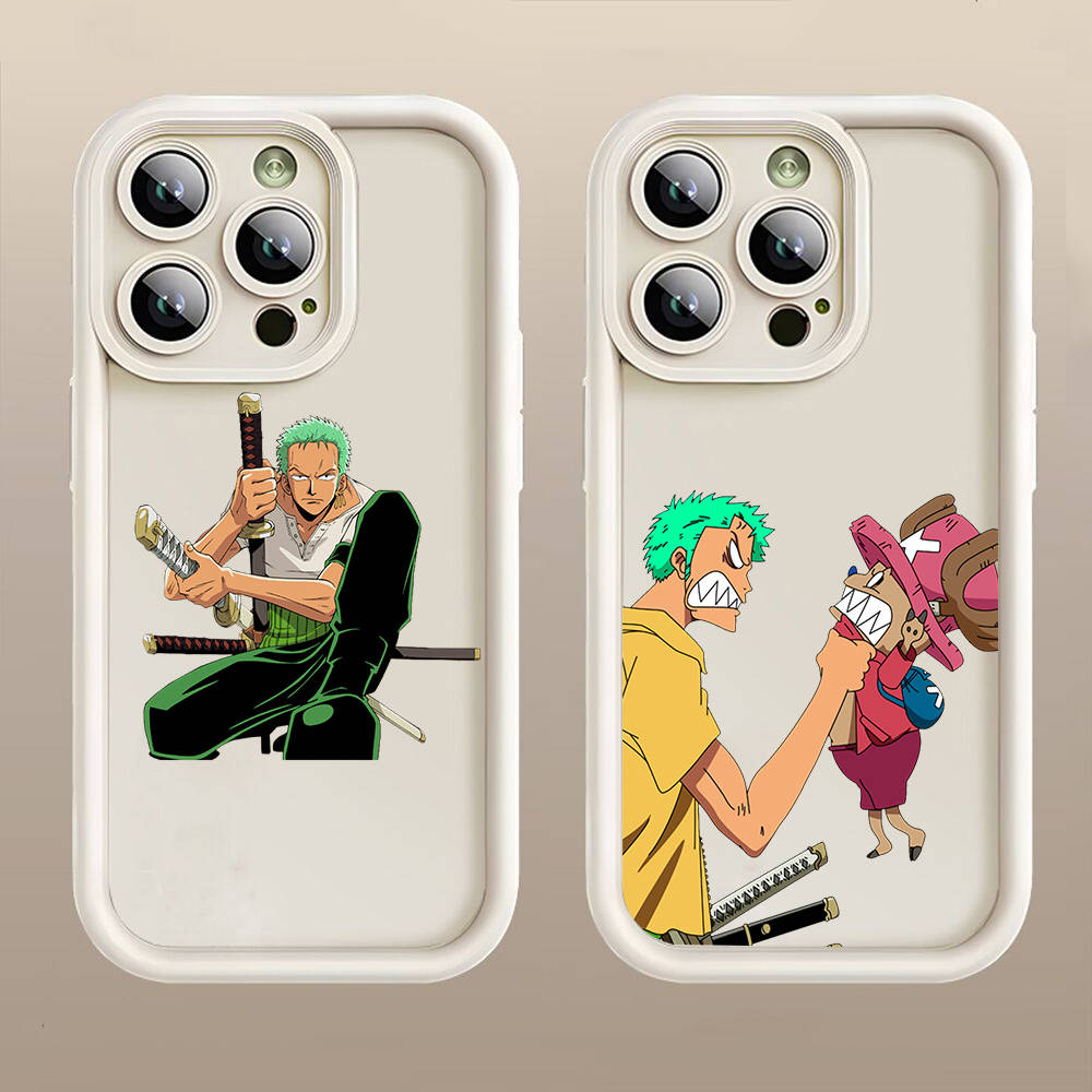 D-28 One Piece Zoro  Case for iPhone 15 14 13 12 8 Plus Samsung S24 S23 Ultra A04S A05S Huawei P40 P50 P60 Nova 11 Pro Max OPPO A17K Reno 10