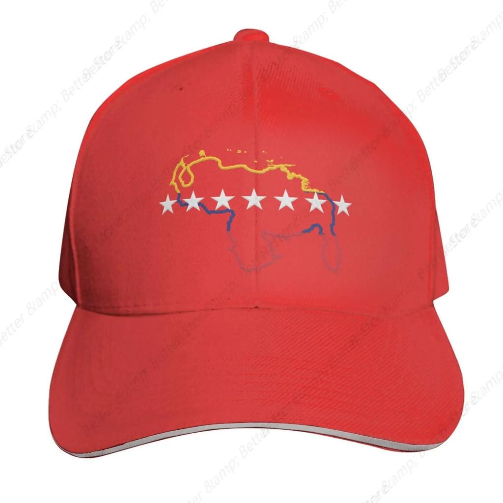 Venezuela Map 7 Stars Flag Venezuela-Hat Snapback Baseball Cap  Unisex Adjustable Sandwich Elephant Hat for Unisex Women