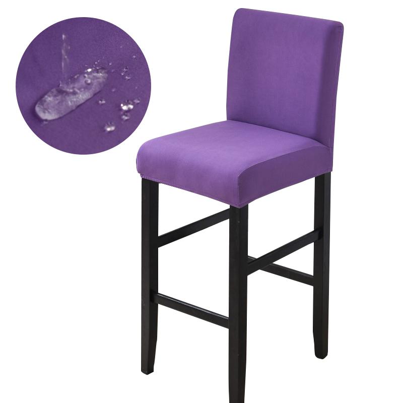 Vodotěsné Potahy na židle s krátkým opěradlem Potahy na jídelní židle Pružné Jednobarevné Potah na barovou židli Odnímatelný Chránič židle