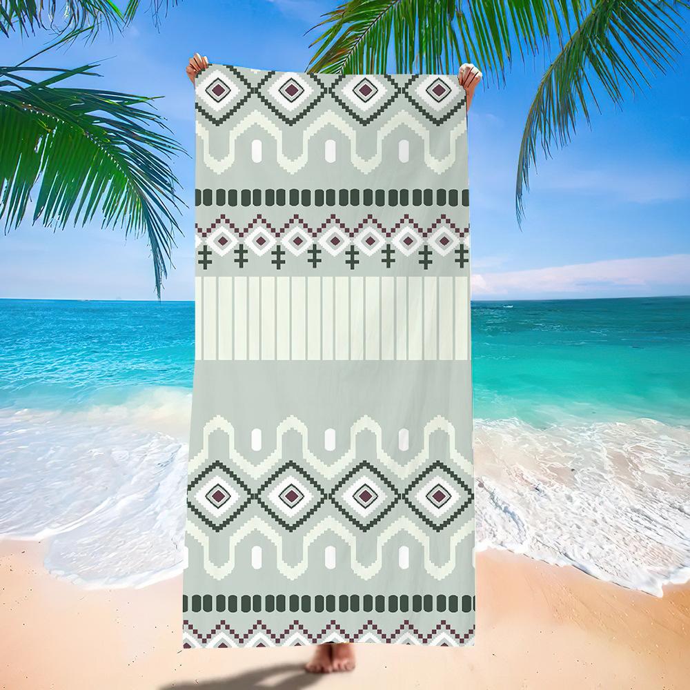 Popular Bohemian Beach Towel Digital Printing Quick-Drying Bath Towel Microfiber Beach Towel