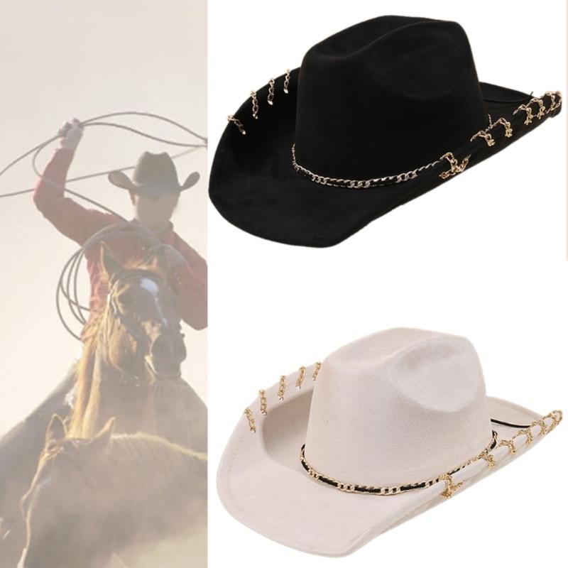 Homburg Top Hat with Exotic Belt Victorian Age Maillard Top Hat Classical Porkpie Hat for Boy Men Adults Maillard