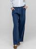 WOMEN' LINEN WIDE LEG TROUSERS
