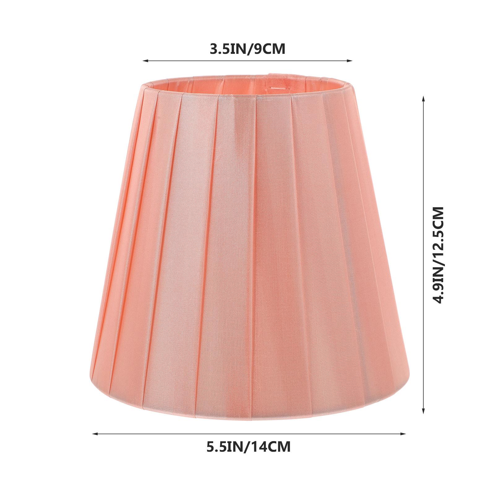 

1Pcs Simple Elegant Lampshade Cloth Light Cover Multi-Purpose for Living Room Bedroom Study Office Stylish Protective Lamp Cover рожевий