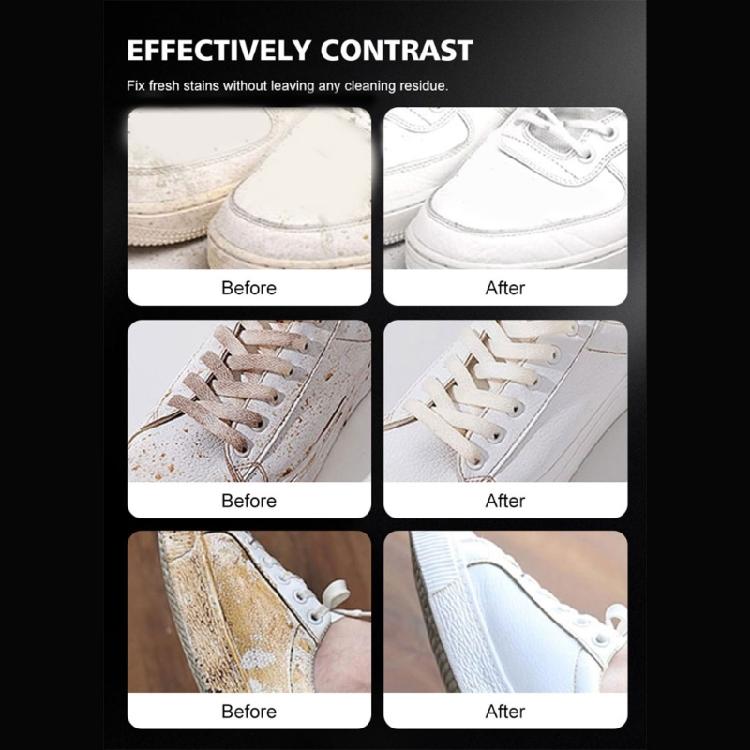 Tägliches Sneaker-Pflegeset Weißer Schuhreiniger Schaum mit Reinigungsbürste und Mikrofasertuch für Lederstiefel Canvas