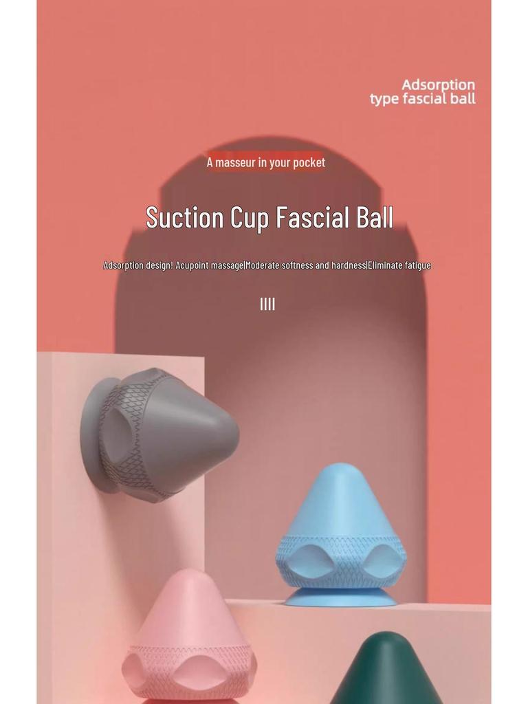Silicone Suction Cup Massage Ball for Foot & Back Muscle Relaxation