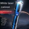 Strong Light Telescopic Zoom High-Power Flashlight Aluminum Alloy Multifunctional Outdoor Long-distance White Laser Flashlight