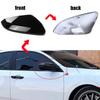 For Honda 10th Gen Civic 2016- Car Replacement Rearview Side Mirror Cover Wing Cap Exterior Door Rear View Case Trim Black