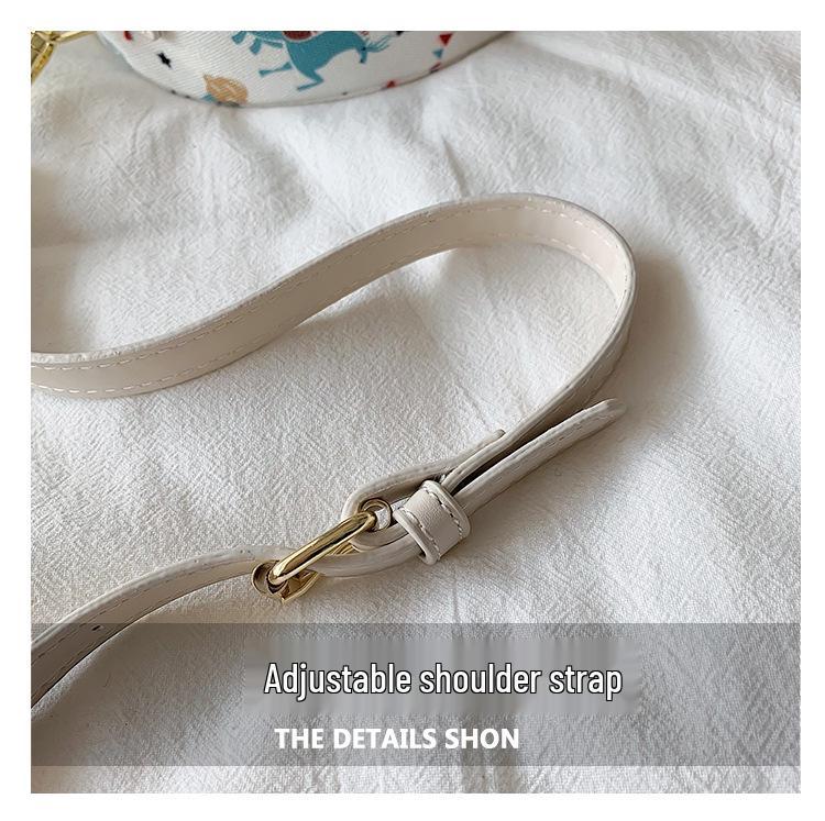 Women's High-End PU Leather Korean Fashion Bags - Small Round & Square Shoulder/Crossbody Bags.