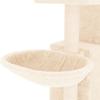 Cream Colored Cat Tree with Sisal Scratching Posts 83 Cm