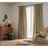 Floral Bird Jacquard Curtains Semi-Sheer Kitchen Balcony Window Drapes Rod Pocket Hook Grommet