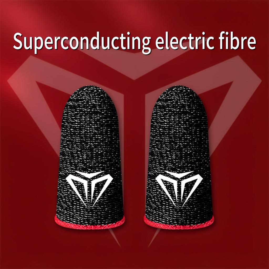 1Pair Gaming Finger Sleeve Breathable Fingertips For PUBG Mobile Games Touch Screen Finger Cots Cover Sensitive Mobile Touch Finger Sleeve