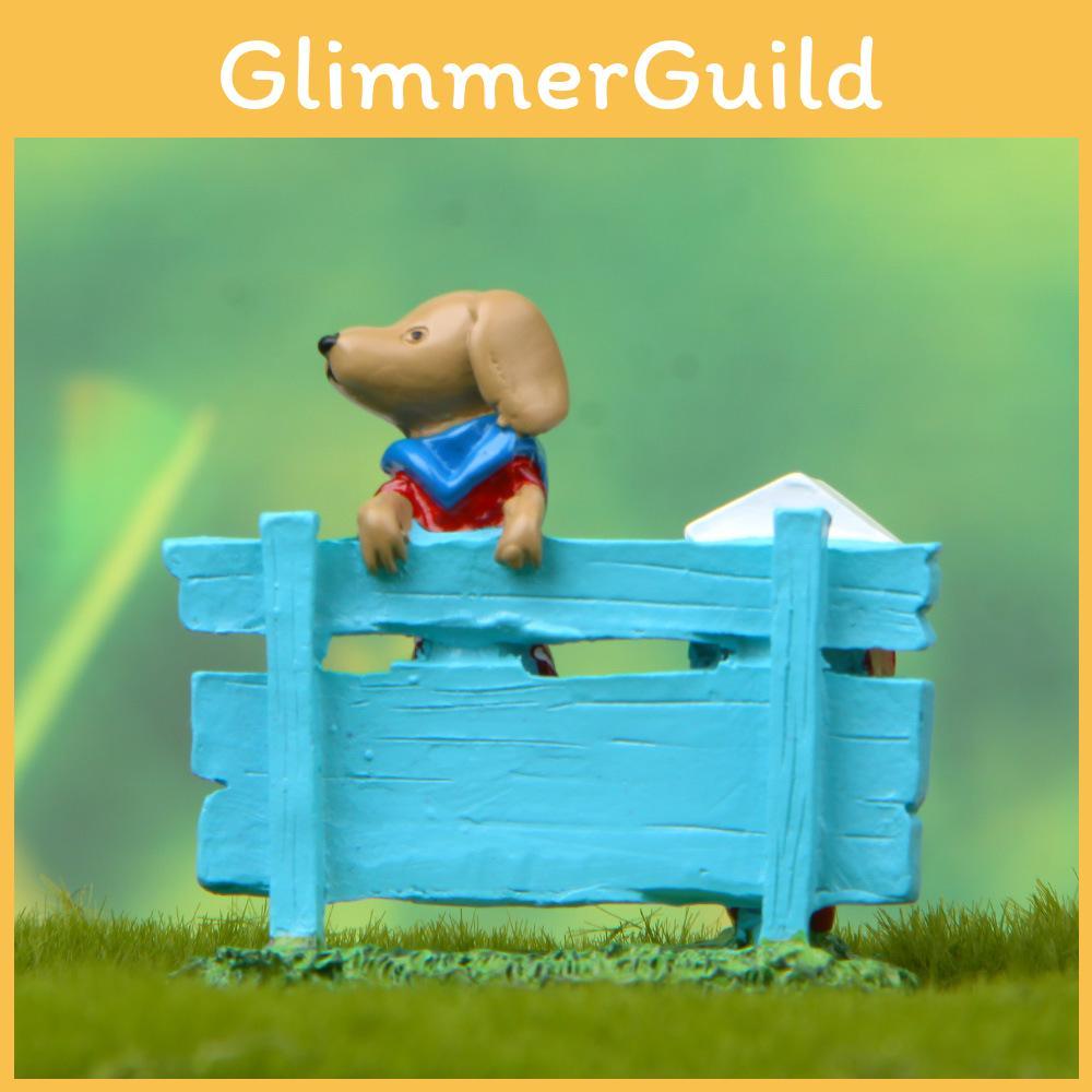 Dog Sign Lawn Resin Ornament For Garden Landscaping And Kids Gift Holiday