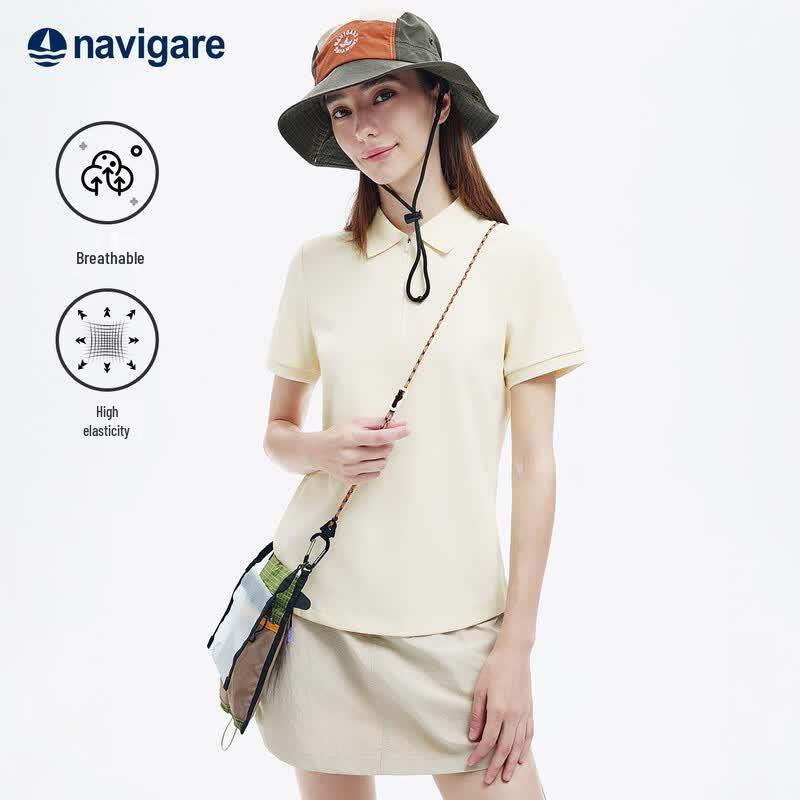 Navigare Women's Sailboat Polo T-Shirt