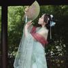 Tassel Chinese Style Silk Fan Decoration Handheld Shell Fan Bamboo Folding Fan  Female Dance