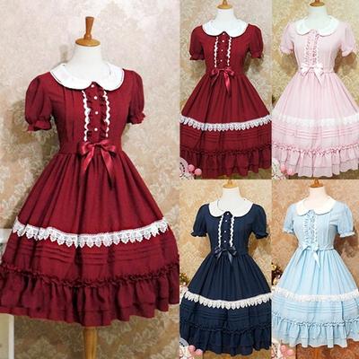 Womens Girls Princess Dress Sweet love Lolita Halloween Cosplay Party Costume