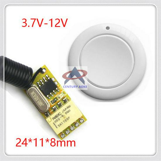 3.7V Lithium Battery Mini LED Light Wireless Remote Control Switch Wireless Remote Switch