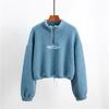 300g Lambswool Women’s Hoodie: Thick, Velvet, Loose Fit, Autumn/Winter, Short Style, Fashionable 2026