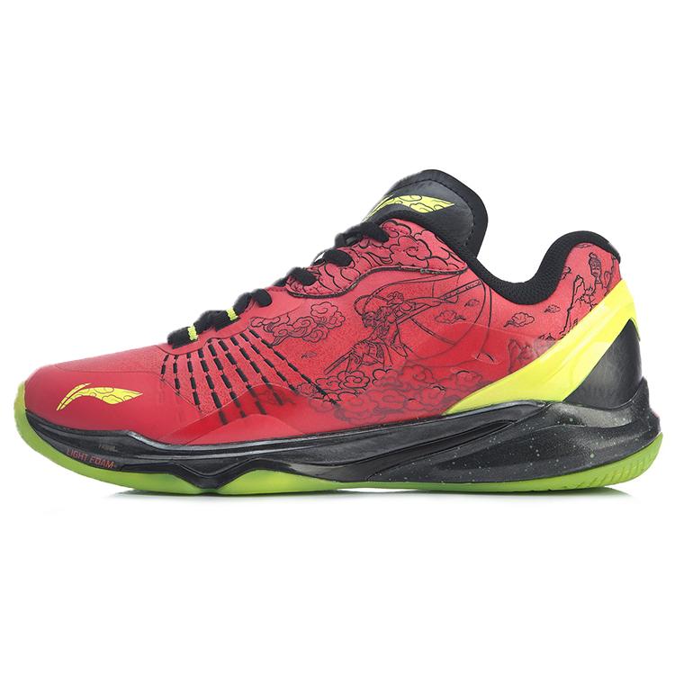

New LiNing Shock Absorbers Slip Resistant, Abrasion Resistant, Breathable Low Top Running Shoes Unisex Red Black AYAP013-7 39.5