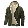 Autumn and Winter New Coat Lamb Wool Thickened Coat Cardigan Hooded European Size Lamb Wool Casual Sweater