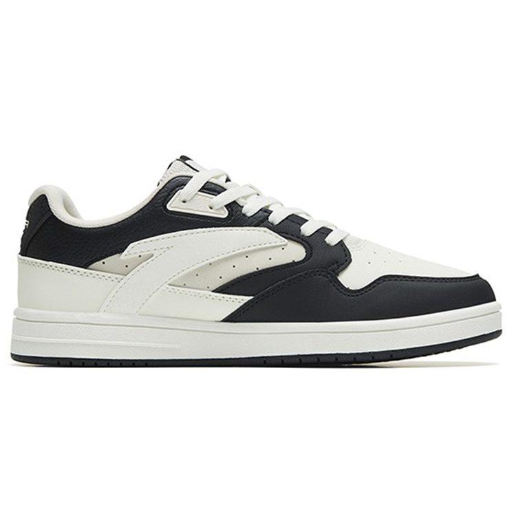 Anta Life Collection Slip Resistant Abrasion Resistant Low top Skateboard Shoes Women's White Black Gray 122258068-2