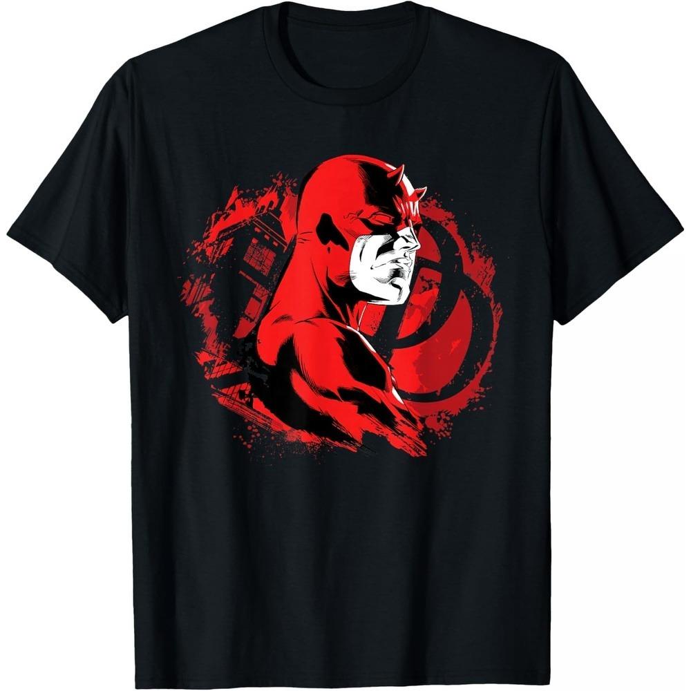 

Daredevil TShirt Harajuku Gym Unisex Short Sleeve Breathable Cotton Loose Fit Crew Neck Trendy Casual Top for Couples XL