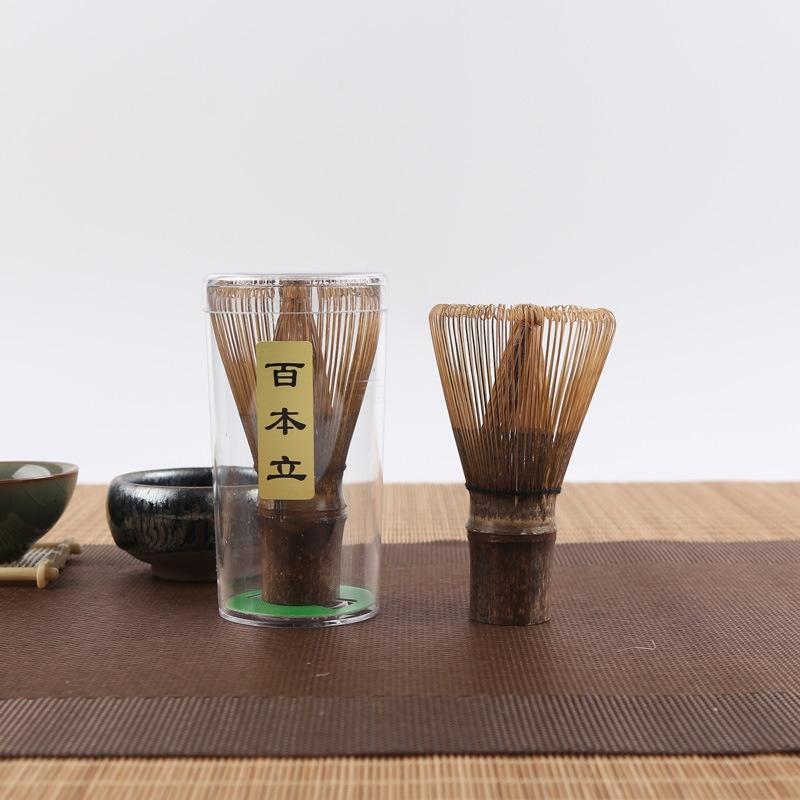 1Pc Kitchen Accessories 100 Matcha Green Tea Powder Whisk Teaware Japanese Ceremony Bamboo Chasen Tea Tool Tea Brush