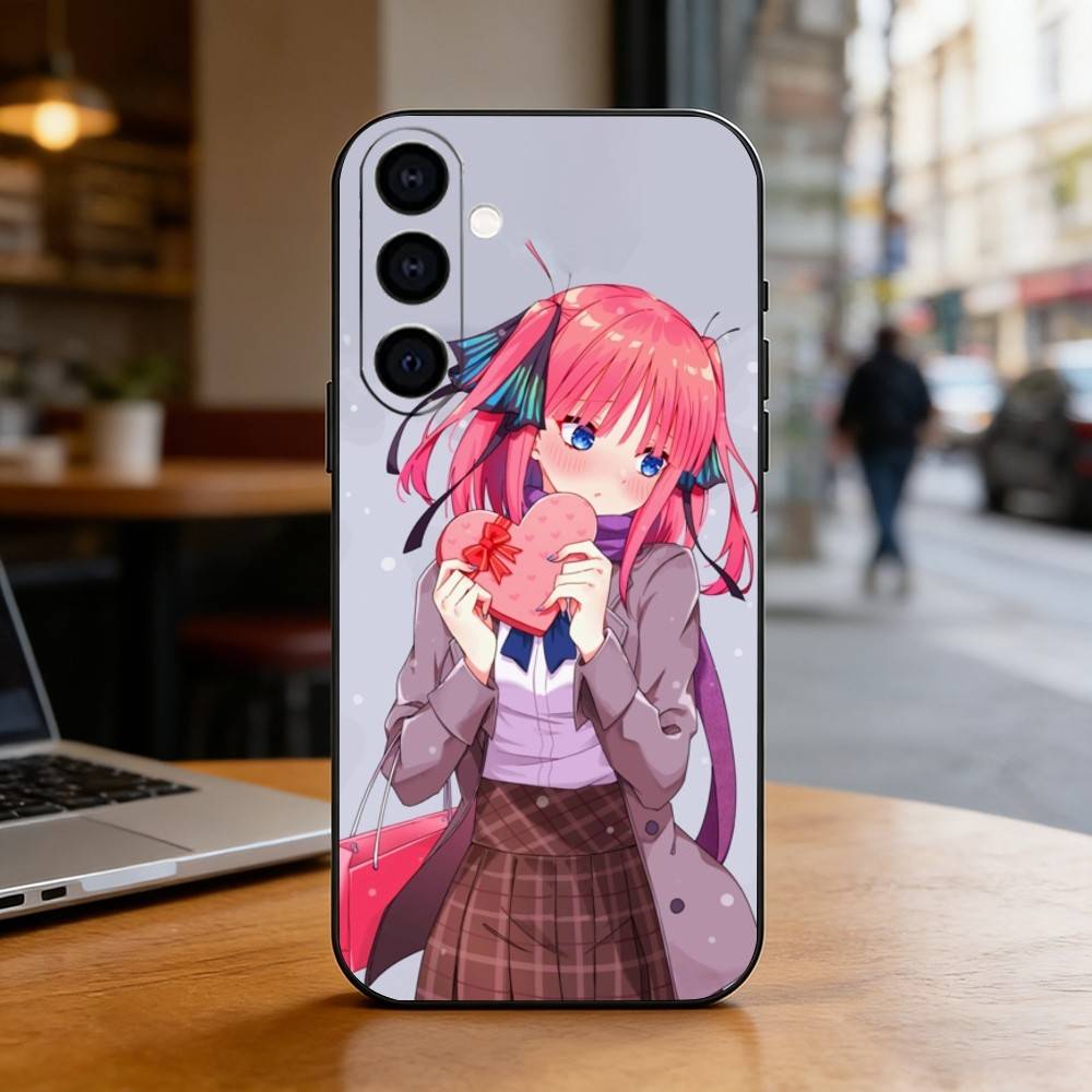N-Nino N-Nakano Anime Phone Case For Samsung Galaxy A73,A72,A71,A70,A53,A52,A51,Soft Silicone Black Cover