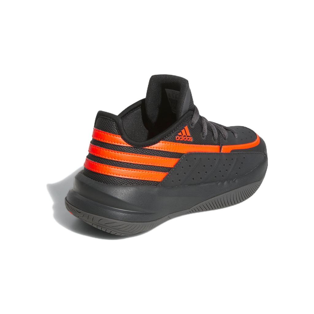 Adidas Front Court J Carbon Solar Red Kids Sneakers Black Grey-Six ID8600