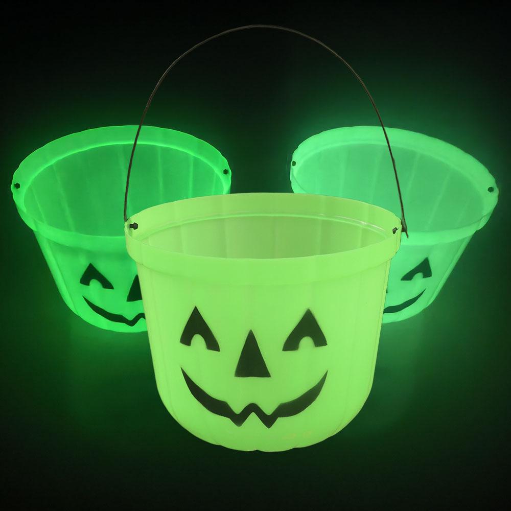 Handheld Pumpkin Lantern with Sound Control – Colorful Halloween Candy Bucket in Various Sizes