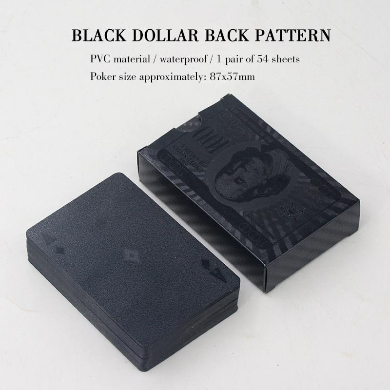 100% PVC Spielkarten Kunststoff Poker Kartenspiel Wasserdicht Poker Texas Hold'em Blackjack Spiel Dropshipping Gold Karte Brettspiel