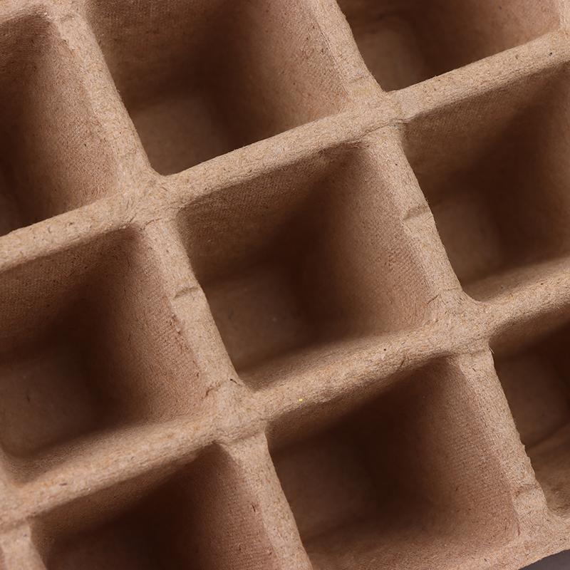 5 bucăți tavă de pepinieră cu 12 găuri, pulpă biodegradabilă pentru grădinărit, tavă de semănat, plantator de semințe, instrumente pentru sistem de creștere hidroponică