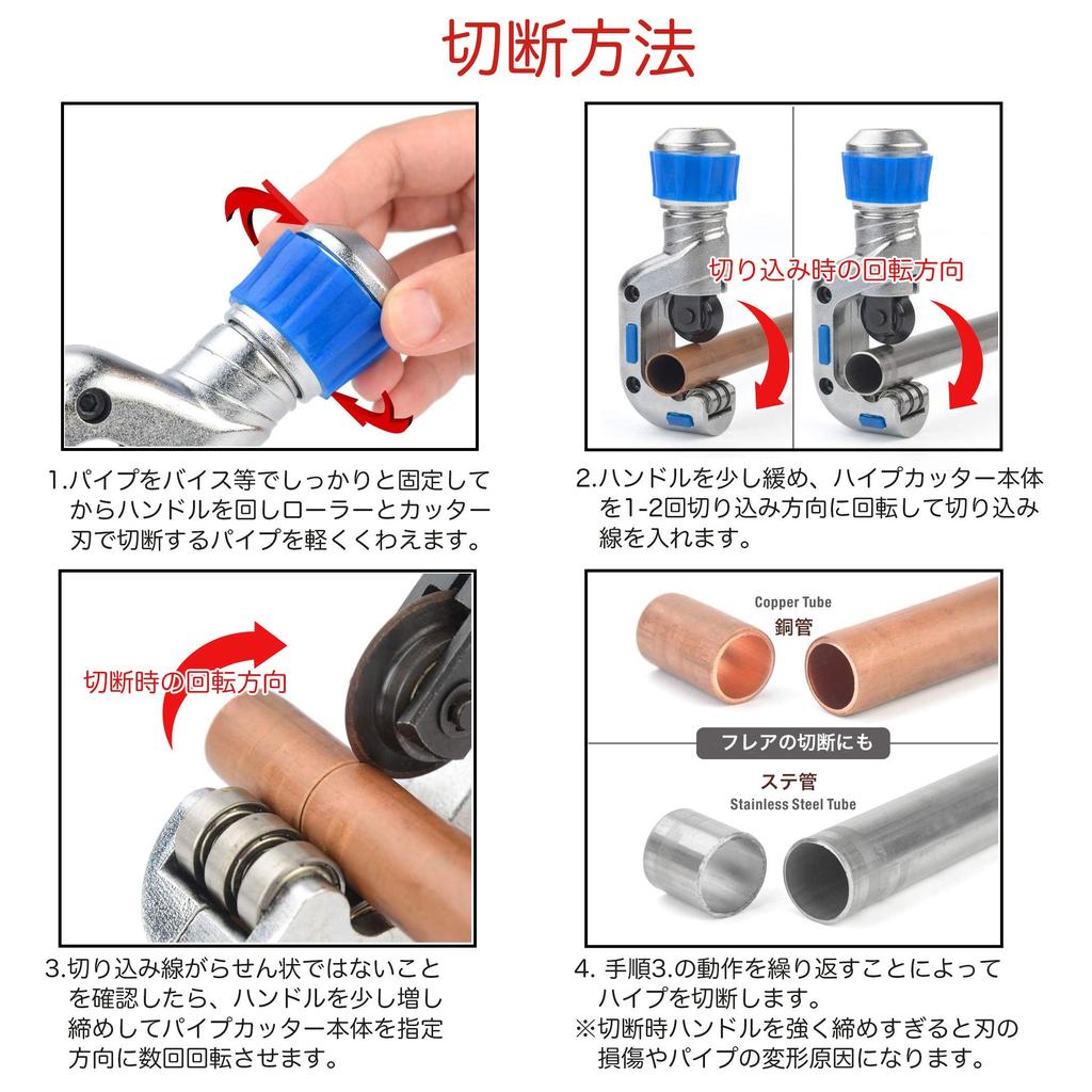 IWISS CT-N806A Manual Flaring Tool, Eccentric, Precision Flaring Tool for Air Conditioning Piping (Compatible with Inches and Centimeters)