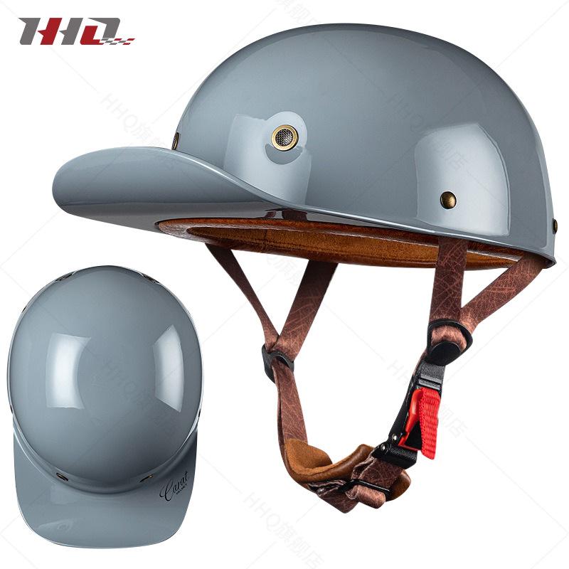 Motorcycle Helmet Half Helmet Summer Men's and Women's Vintage Harley Electric Motor Car Baseball Cap and Helmet
