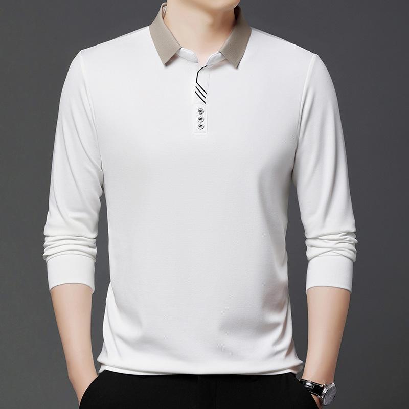 Men S Short Sleeve Loose Fit Solid Color Polo Shirt