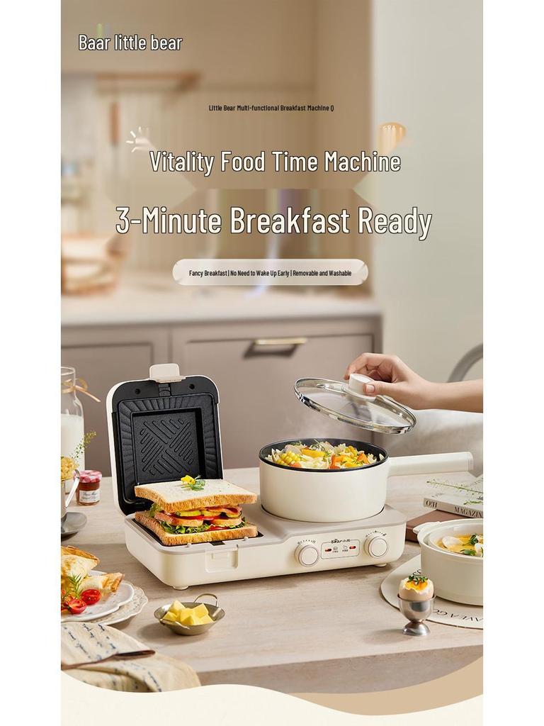 Kleiner Bär Frühstückssandwich-Maker - DSL-L01H1 Multifunktions-Toaster