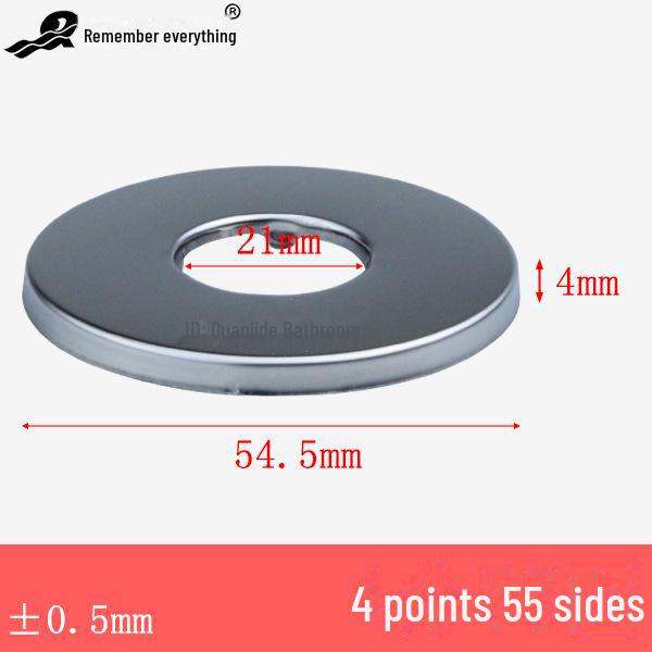 Capace decorative din oțel inoxidabil pentru robinet, triunghi și pătrat