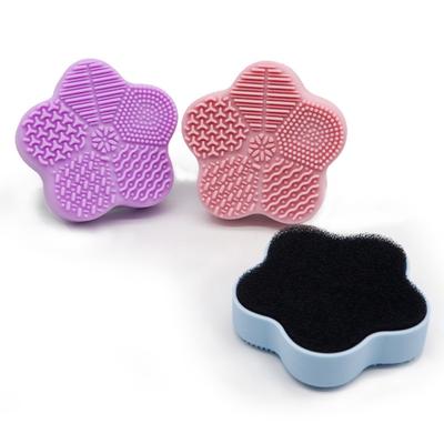 Multifunction Makeup Brush Cleaner Beauty Powder Remover Makeup Brush Dry And Wet Cleaning Silicone Sponge Tool