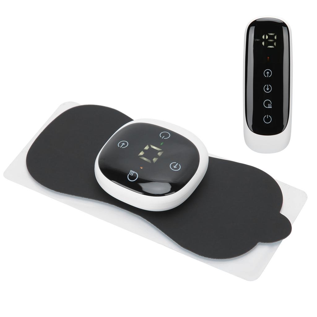 Mini Neck Massager Pain Relieve EMS Cervical Massage Patch Sticker Wireless Massage PadWhite