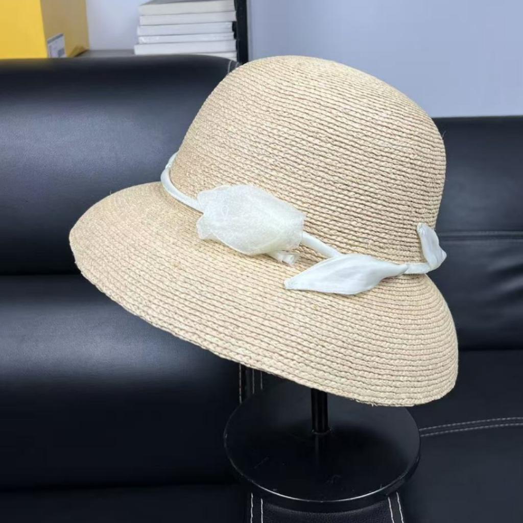 European style British French raffia hat women's summer travel anti-ultraviolet sunshade straw hat sun hat