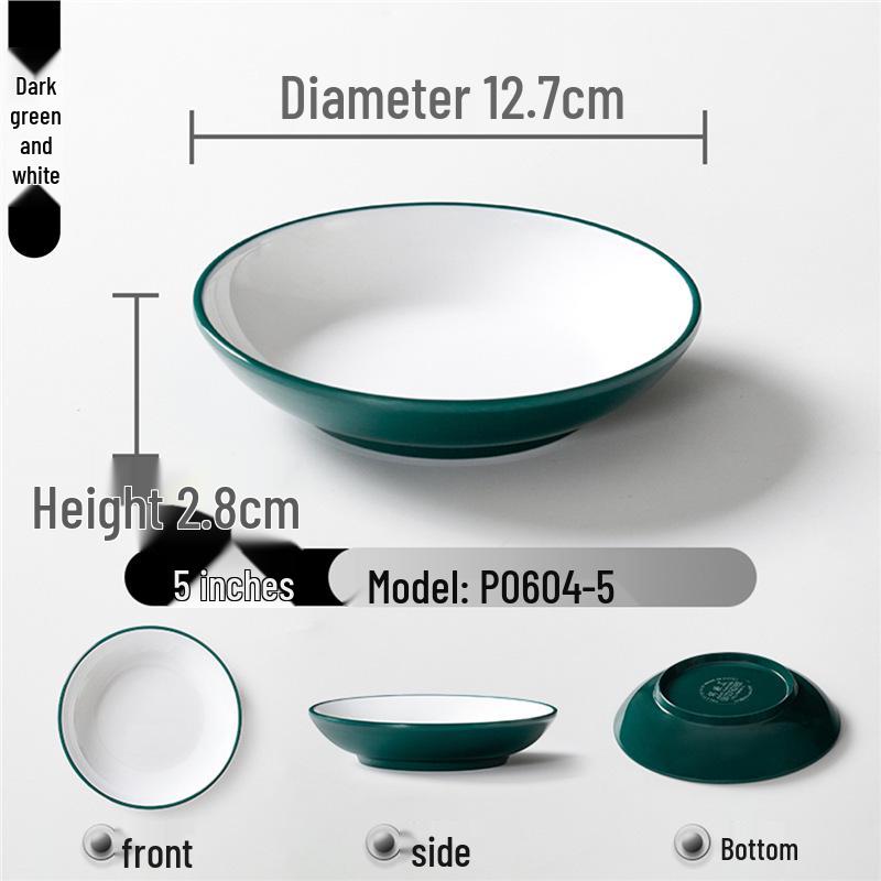 Zweifarbige Melamin-Tischware: Kleines Schalen- und Schalenset für Buffet und Grill-Dipsaucen.