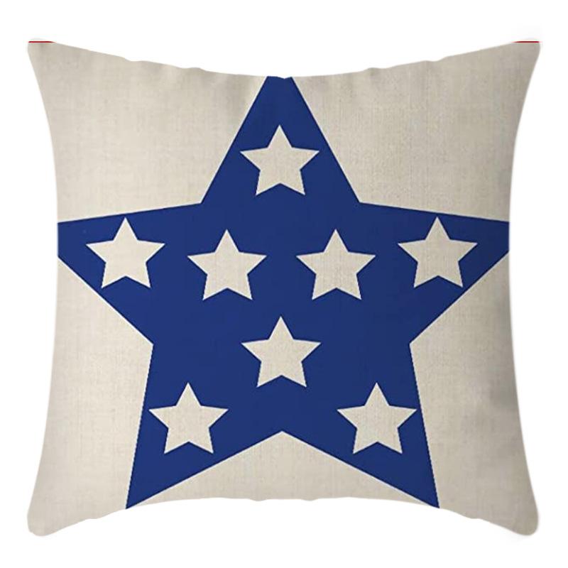 Independence Day Pillow Case Flag Print Home Living Room Bedside Decoration Pillow Cushion Pillow Case