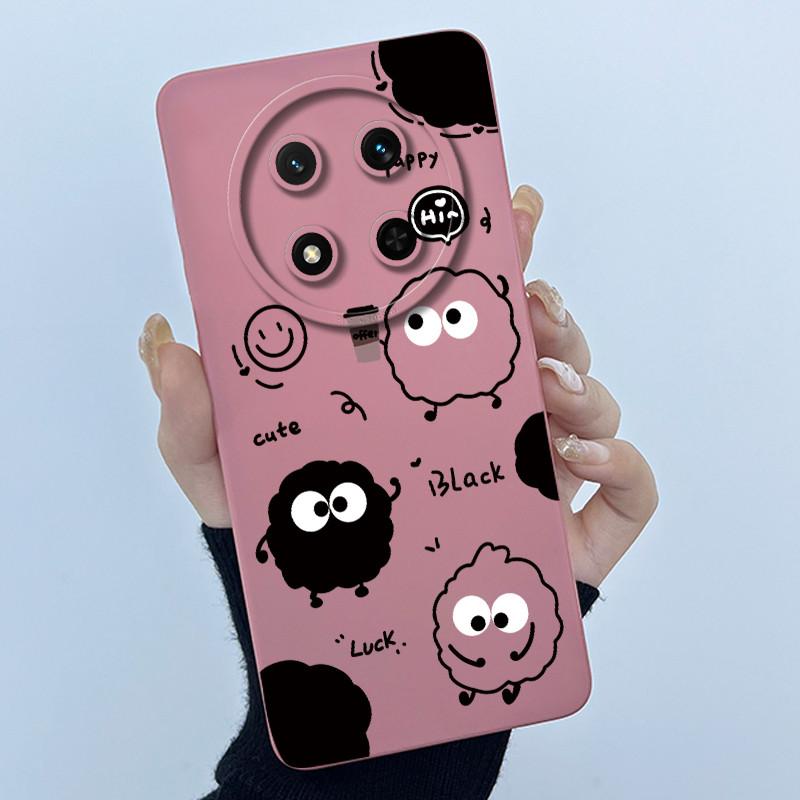 

For Honor Magic 7 Lite Case Cute Cartoon Liquid Silicone Camera Lens Protector Phone Cases For Honor Magic7 Lite 5G Back Cover Honor Magic7 Lite