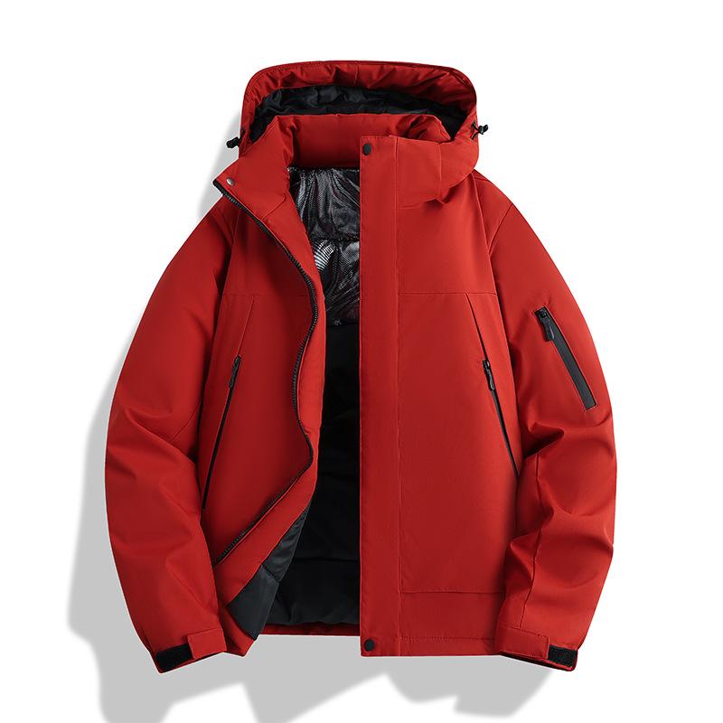 Мужская зимняя утепленная ветрозащитная водонепроницаемая альпинистская куртка M
