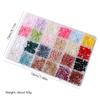 12Grids/Box Aurora Shell Nail Art Sequins Accessories Nail Art Stickers Set  Nail Art Supplies