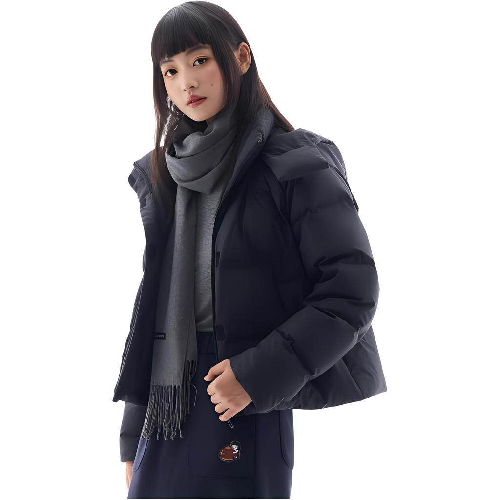 Anta Loose Short Comfortable Casual Down Jacket Women Outerwear Basic-Black 962447910-9