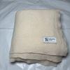Used Beautiful Johnstons 100% Cashmere Large Knit Stole Off-White